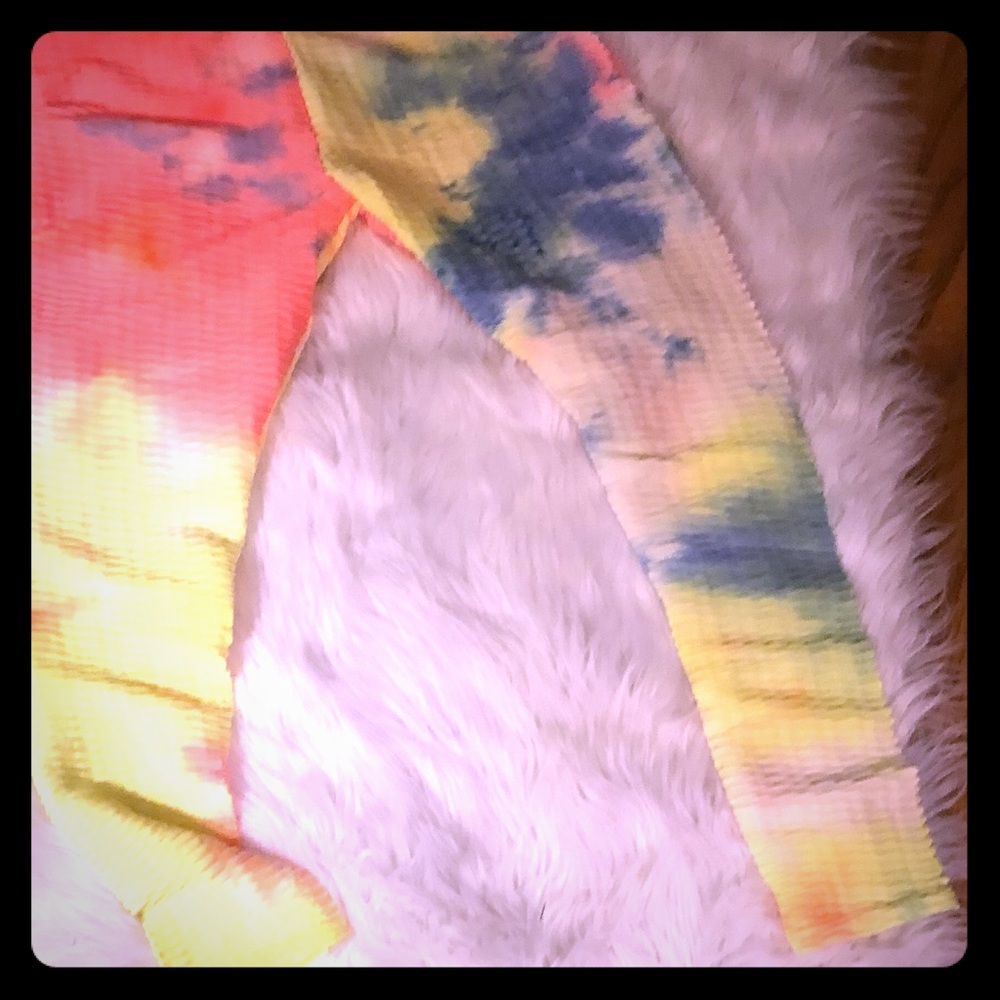 Tie dye honeycomb leggings